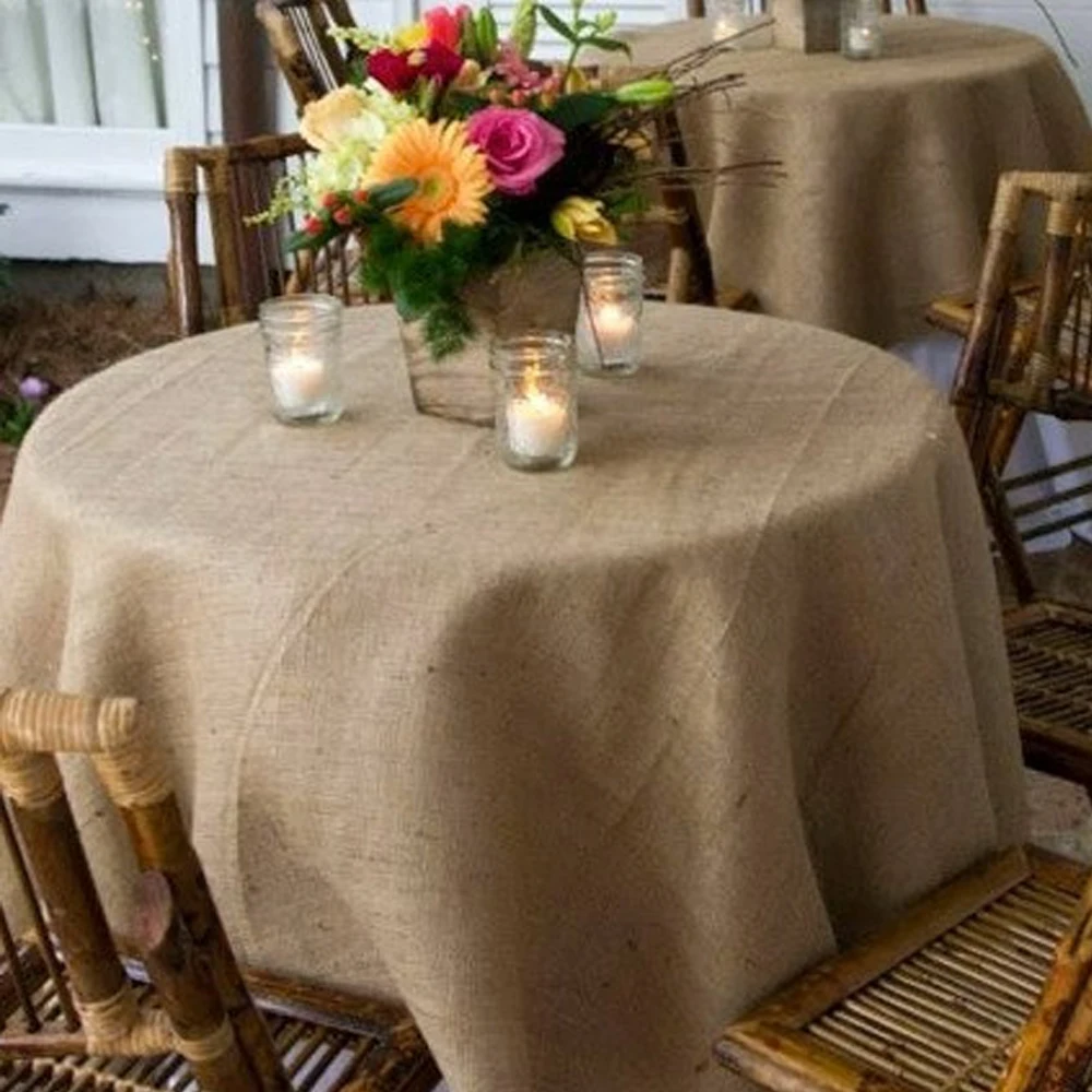 62" x 62'' Burlap Square Tablecloth, Table Linens For Wedding Party Home table Decor
62" x 62'' Burlap Square Tablecloth, Table Linens For Wedding Party Home table Decor
