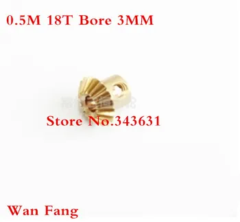 2PCS Bevel Gear 18T 0.5 Mod M=0.5 Modulus Ratio 1:1 Bore 3mm Brass Right Angle Transmission parts machine parts DIY
2PCS Bevel Gear 18T 0.5 Mod M=0.5 Modulus Ratio 1:1 Bore 3mm Brass Right Angle Transmission parts machine parts DIY