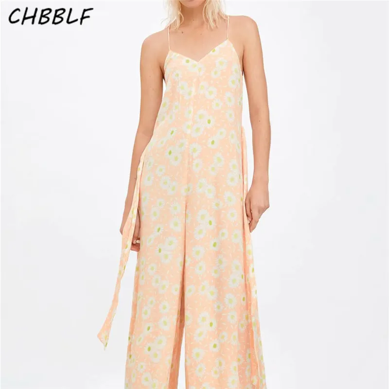 CHBBLF women elegant V neck print jumpsuits sleeveless bow tie sashes adjustable strap female casual chic playsuits XDN8847
CHBBLF women elegant V neck print jumpsuits sleeveless bow tie sashes adjustable strap female casual chic playsuits XDN8847