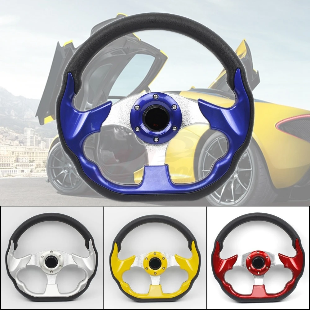 High quality Universal 12.5 inches 320mm PVC Leather Steering Wheels Racing Sports Auto Car Steering Wheel with Horn Button
High quality Universal 12.5 inches 320mm PVC Leather Steering Wheels Racing Sports Auto Car Steering Wheel with Horn Button