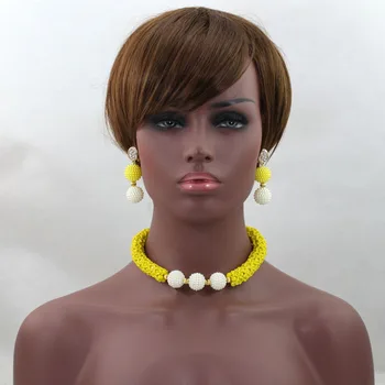 Amazing Yellow African For Wedding Jewelry Set Splendid Nigerian Beads Set For Party New Arrival Free Shipping hx373
Amazing Yellow African For Wedding Jewelry Set Splendid Nigerian Beads Set For Party New Arrival Free Shipping hx373
