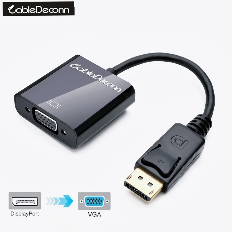 DisplayPort to VGA,CableDeconn Gold Plated DP to VGA Female Adapter Converter New and Hot Product 2017
DisplayPort to VGA,CableDeconn Gold Plated DP to VGA Female Adapter Converter New and Hot Product 2017