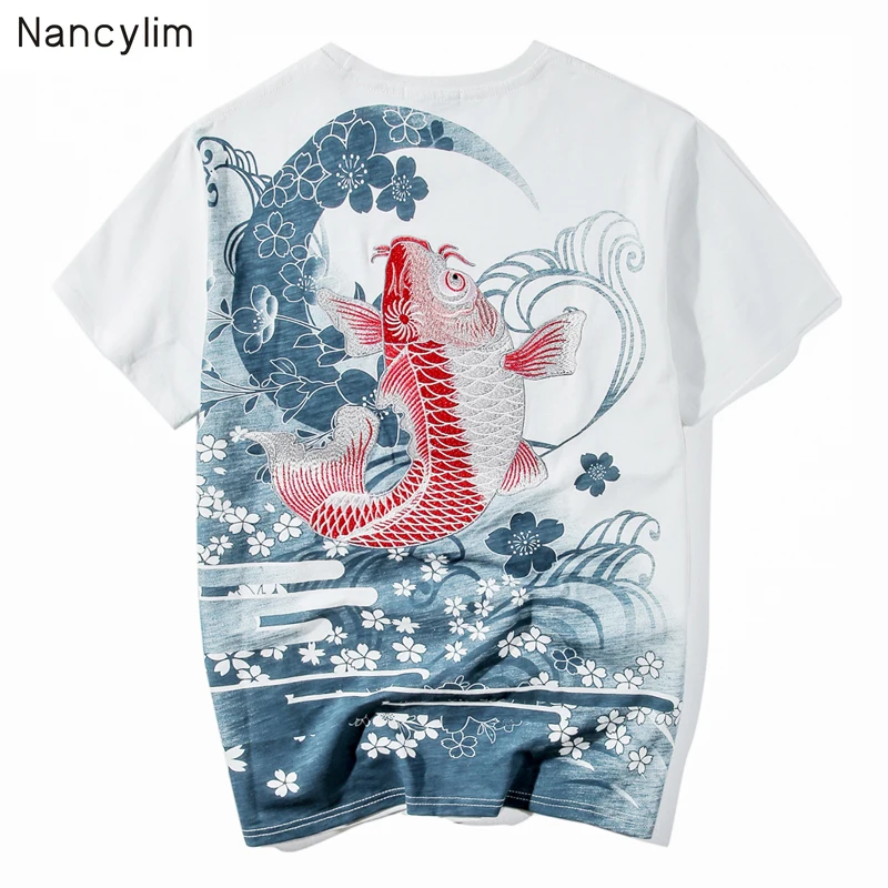 Harajuku Embroidered Short-sleeved T-shirt Summer Brand Top Men's Loose White / Black Tee
Harajuku Embroidered Short-sleeved T-shirt Summer Brand Top Men's Loose White / Black Tee