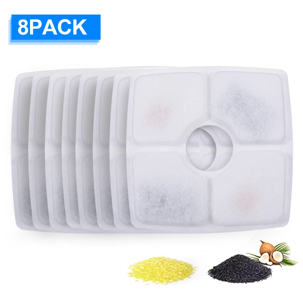 Cat Water Fountain Filters Activated Carbon Filters Charcoal Filter Replacement for Fountain for Cat Dog Pets Drink Fountain
Cat Water Fountain Filters Activated Carbon Filters Charcoal Filter Replacement for Fountain for Cat Dog Pets Drink Fountain