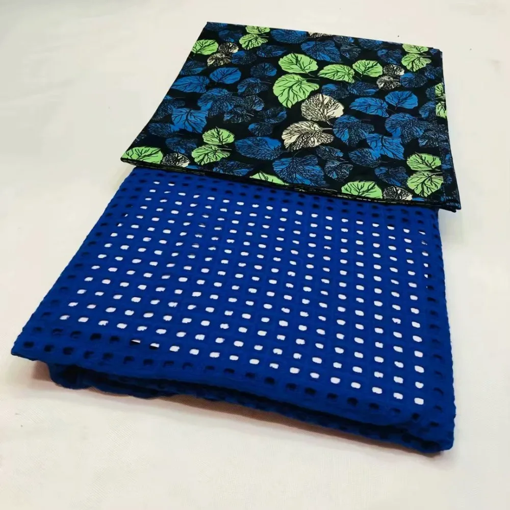 2.5 yards printed bazin riche &2.5 yards hole net lace cotton fabric,new design basin tissu africain with net fabric for wedding
2.5 yards printed bazin riche &2.5 yards hole net lace cotton fabric,new design basin tissu africain with net fabric for wedding