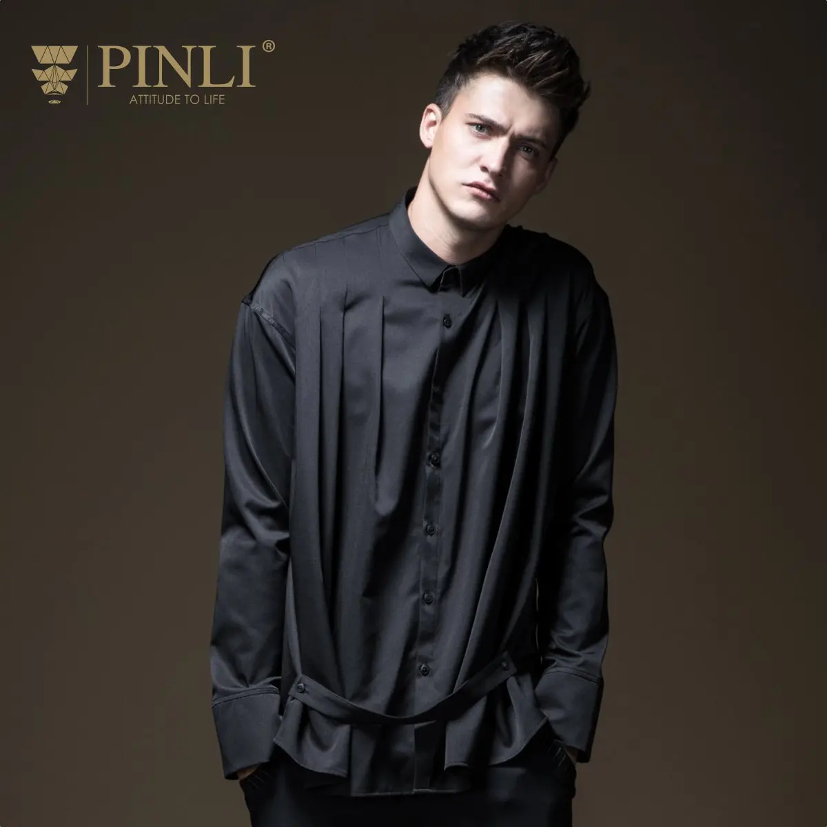 Camisas Masculina Shirt Promotion Pinli Pin Li Autumn New Men's Bottoming, Pleated Pure Color Casual Long Sleeved B183113583
Camisas Masculina Shirt Promotion Pinli Pin Li Autumn New Men's Bottoming, Pleated Pure Color Casual Long Sleeved B183113583