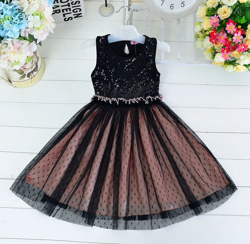 Girl Dress Black Sequined Tulle Wedding Party Dresses Teenager Girls Summer Fashion Princess Dress Children Clothes
Girl Dress Black Sequined Tulle Wedding Party Dresses Teenager Girls Summer Fashion Princess Dress Children Clothes