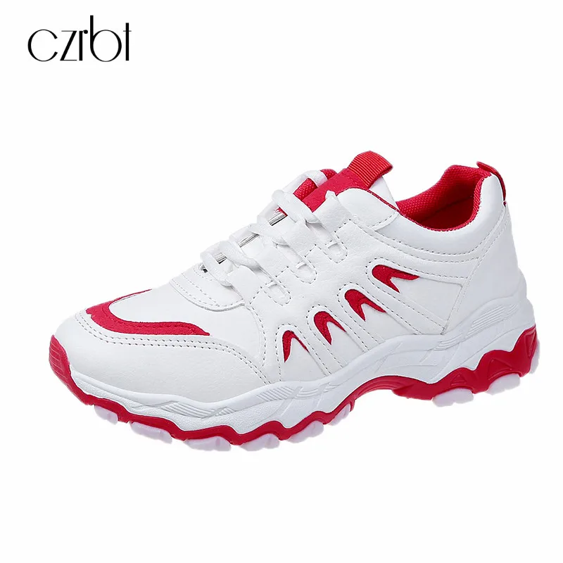 Czrbt zapatos mujer Новинка 2019 года сезон весна женская модная обувь на шнуровке дышащие