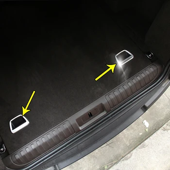 2PCS ABS Chrome Car Accessories Interior Rear Trunk Button Frame Trim Cover for Land Rover Range Rover RR Sport L494 2014-2018 
2PCS ABS Chrome Car Accessories Interior Rear Trunk Button Frame Trim Cover for Land Rover Range Rover RR Sport L494 2014-2018
