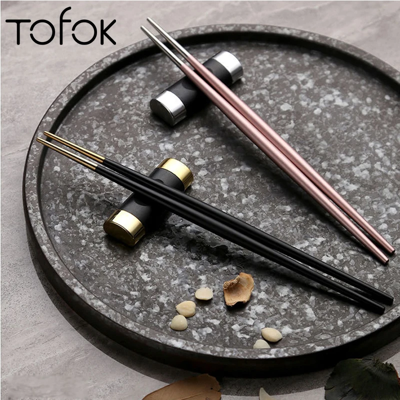 Tofok Stainless Steel Double Tip Head Chopsticks Sushi Noodles Sticks Rest Restaurant Hotel Home Reusable Kitchen Tableware 1PC
Tofok Stainless Steel Double Tip Head Chopsticks Sushi Noodles Sticks Rest Restaurant Hotel Home Reusable Kitchen Tableware 1PC