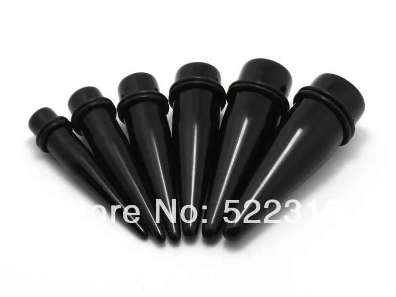 body piercing jewelry 6pcs gaint Ear Stretching Kit in Black Acrylic 2 Rubber O-Ring ear taper stretchers 10-20mm
body piercing jewelry 6pcs gaint Ear Stretching Kit in Black Acrylic 2 Rubber O-Ring ear taper stretchers 10-20mm