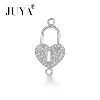 Hot 2019 New Copper Micro Pave Zircon Heart Shape Lock Charm Connectors Part For Jewelry Making Diy Bracelets Necklaces Bijoux 
Hot 2019 New Copper Micro Pave Zircon Heart Shape Lock Charm Connectors Part For Jewelry Making Diy Bracelets Necklaces Bijoux