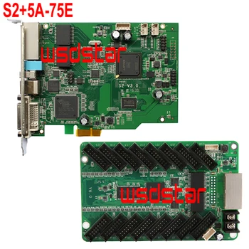 S2+5A-75E LED sending card+LED receiving card 16*HUB75 Replace Cheap price New Design Hot sales
S2+5A-75E LED sending card+LED receiving card 16*HUB75 Replace Cheap price New Design Hot sales