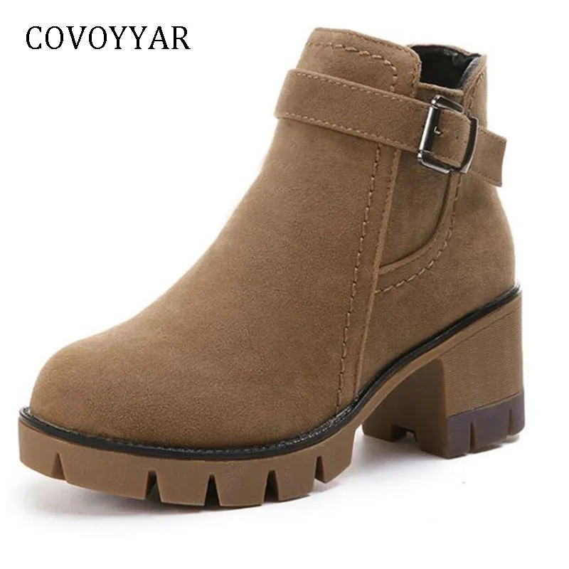 COVOYYAR 2019 British Flock Women Boots Autumn Winter Buckle Riding Ankle Boots Block Heel Platform Casual Shoes Size 40 WBS1043
COVOYYAR 2019 British Flock Women Boots Autumn Winter Buckle Riding Ankle Boots Block Heel Platform Casual Shoes Size 40 WBS1043