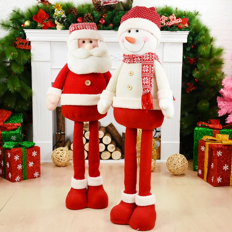 Christmas Decor Dolls Snowman Santa Claus Xmas Hanging Table Standing Ornament L 