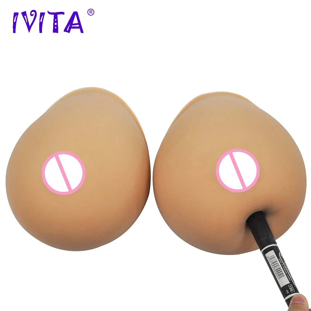 

IVITA 1400g/Pair Sutan Realistic Silicone Breast Forms Fake Boobs False Breasts Mastectomy Crossdresser Shemale Bra Drag Queen