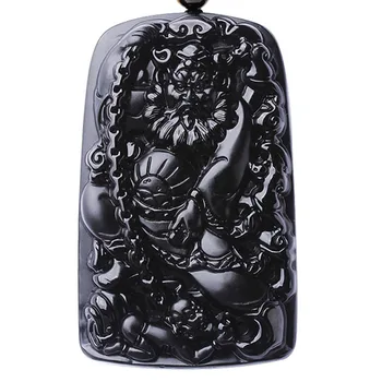 Koraba Fine Jewelry Chinese Natural Black Obsidian Hand Carved Gemstone Lucky Pendant+Free Necklace Free Shipping
Koraba Fine Jewelry Chinese Natural Black Obsidian Hand Carved Gemstone Lucky Pendant+Free Necklace Free Shipping