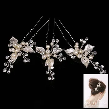 SLBRIDAL Silver Plated Crystals Pearls Flower Wedding Hair Pin Bridal Hair Stickers Hair accessories Bridesmaids Women Jewelry
SLBRIDAL Silver Plated Crystals Pearls Flower Wedding Hair Pin Bridal Hair Stickers Hair accessories Bridesmaids Women Jewelry