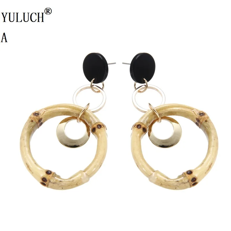 YULUCH New Design Handmade Bamboo Round Earrings Simple Plants Earrings For Fashion Jewelry For Woman Girls Vacation Beach Gift
YULUCH New Design Handmade Bamboo Round Earrings Simple Plants Earrings For Fashion Jewelry For Woman Girls Vacation Beach Gift