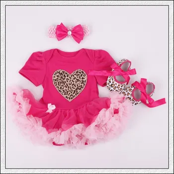 Baby Rompers 3PCs Infant Clothing Set Baby Girls Hot Pink Leopard Love Tutu Dress Jumpersuit Headband Shoes
Baby Rompers 3PCs Infant Clothing Set Baby Girls Hot Pink Leopard Love Tutu Dress Jumpersuit Headband Shoes
