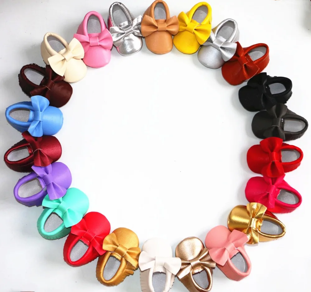 Hongteya New bows Baby moccasins soft sole pu leather prewalker booties toddlers infants fringe bow baby shoes first walkers
Hongteya New bows Baby moccasins soft sole pu leather prewalker booties toddlers infants fringe bow baby shoes first walkers