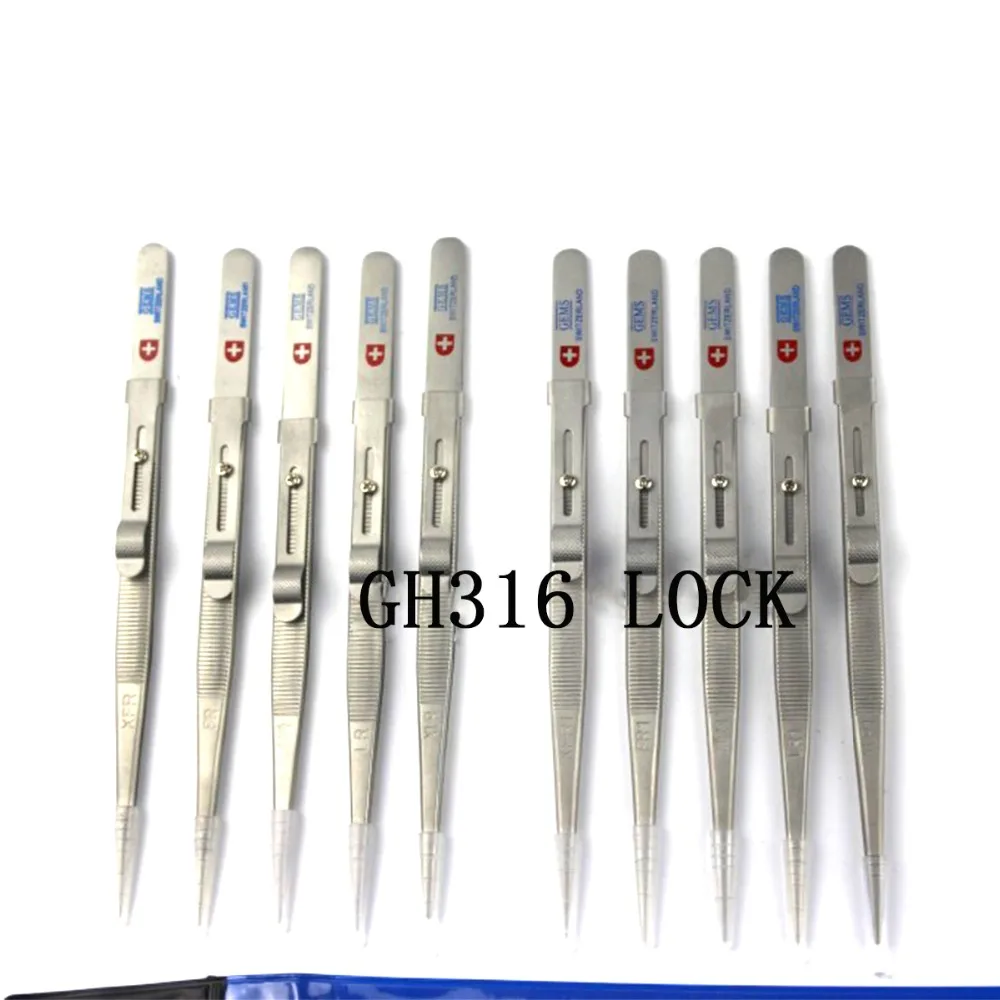 1PCS LOCKING TWEEZERS FOR GEM & DIAMOND STONE JEWELRY TWEEZER SLIDE LOCK FINE TIP
1PCS LOCKING TWEEZERS FOR GEM & DIAMOND STONE JEWELRY TWEEZER SLIDE LOCK FINE TIP