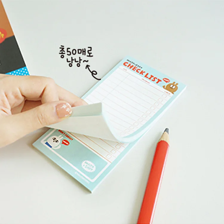 2 pcs/lot Korean Cute Stationery Checklist Daily Schedule Sticky Notes Planner Memo Pad Note Pad Office Supplies
2 pcs/lot Korean Cute Stationery Checklist Daily Schedule Sticky Notes Planner Memo Pad Note Pad Office Supplies