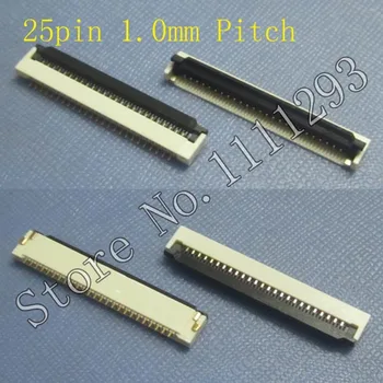10pcs/lot FPC FFC flat cable connector socket 25pin 1.0mm Pitch for Laptop Internal KeyBoard Connector
10pcs/lot FPC FFC flat cable connector socket 25pin 1.0mm Pitch for Laptop Internal KeyBoard Connector