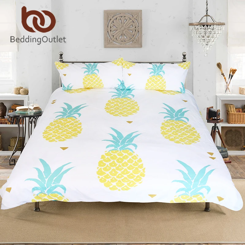 Фото Горячая Распродажа Комплект постельного белья с ананасовым - купить