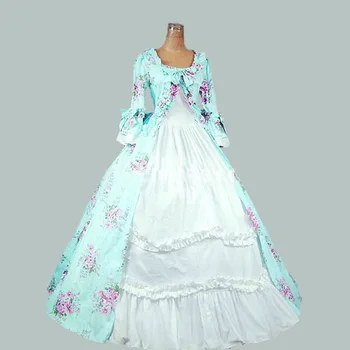 Classic Flora Printd Pattern Gothic Victorian Party Dress 18th Century Women Square Collar Stage Show Period Ball Gowns Costume
Classic Flora Printd Pattern Gothic Victorian Party Dress 18th Century Women Square Collar Stage Show Period Ball Gowns Costume