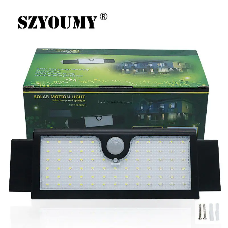 SZYOUMY Stretchable IP65 Waterproof Led Solar Lights SMD2835 Solar Lamp PIR Motion Senser 71 LEDS Wall Garden Lights 5pcs DHL
SZYOUMY Stretchable IP65 Waterproof Led Solar Lights SMD2835 Solar Lamp PIR Motion Senser 71 LEDS Wall Garden Lights 5pcs DHL