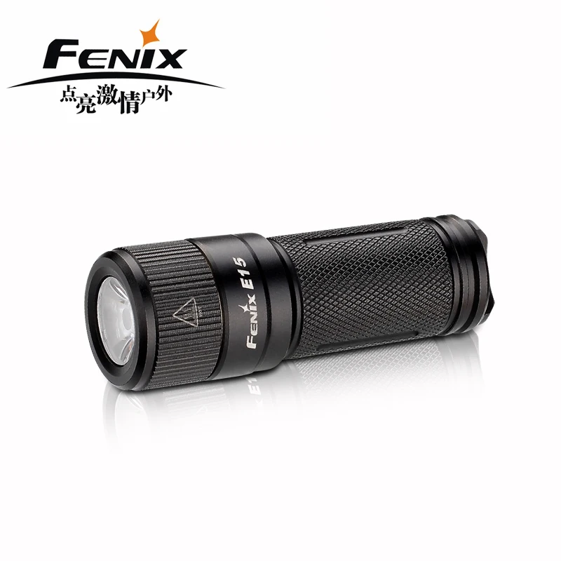 

Fenix E15 2016 max 450 lumen sby 16340 battery CR123A EDC keychain-sized flashlight
