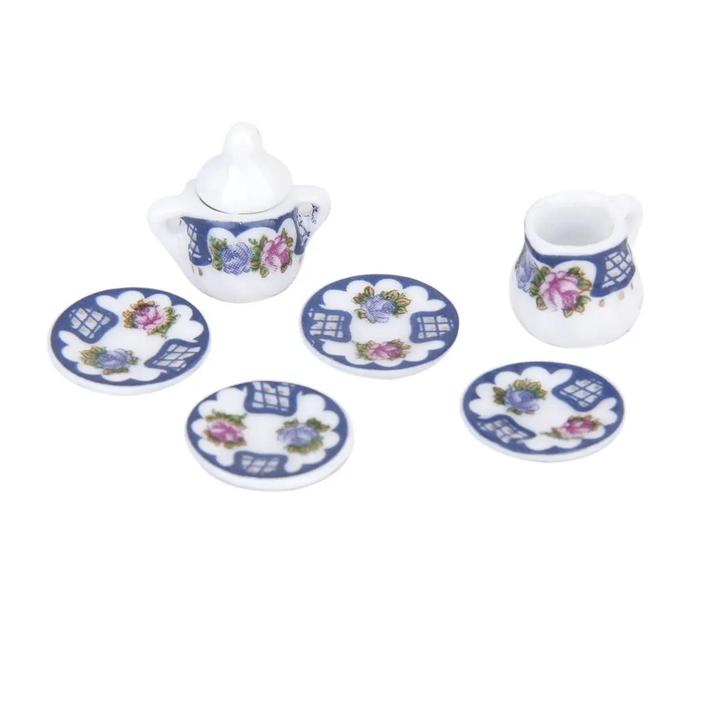 15pcs Miniature British Style Porcelain Tea Set Dish/Cup/Plate---Blue for 1/12 Dollhouse
15pcs Miniature British Style Porcelain Tea Set Dish/Cup/Plate---Blue for 1/12 Dollhouse