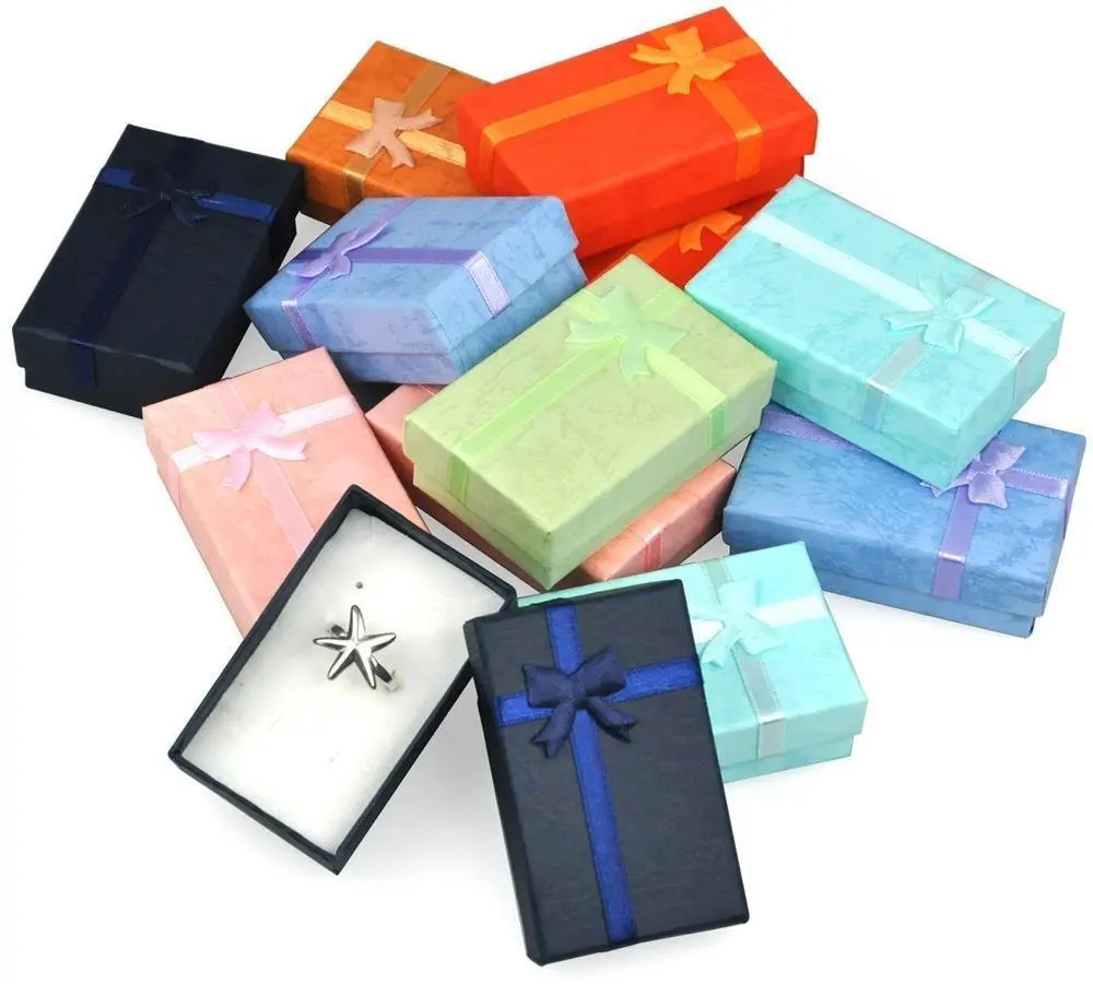 32Pcs Paper Gift Boxes for Jewelry Packaging 5*8*2.5cm Ring Earrings Necklace Holder Display New Year Christmas/Wedding Gift
32Pcs Paper Gift Boxes for Jewelry Packaging 5*8*2.5cm Ring Earrings Necklace Holder Display New Year Christmas/Wedding Gift