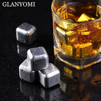304 Stainless Steel Whisky Ice Cubes Reusable Stones Whiskey Ice Cube Vodka Wine Beer Cooler Bar Holder Chiller Bucket Bar Tools
304 Stainless Steel Whisky Ice Cubes Reusable Stones Whiskey Ice Cube Vodka Wine Beer Cooler Bar Holder Chiller Bucket Bar Tools