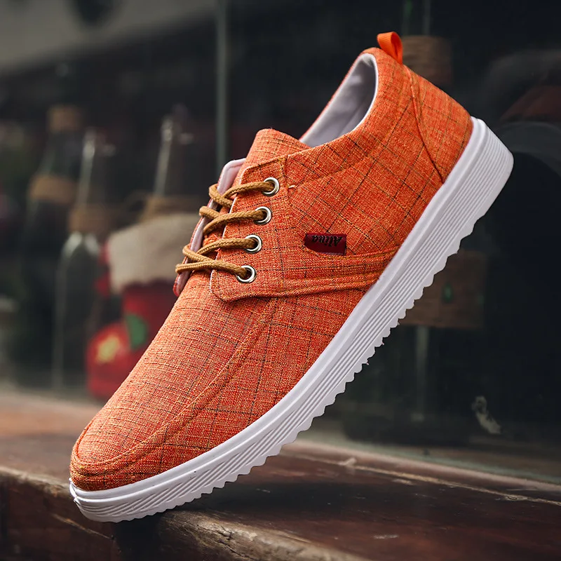 2019 Men Casual Shoes Spring Autumn Breathable Flats Sneakers Zapatillas Hombre Fashion Lace Up Canvas Mens Trainers | Обувь