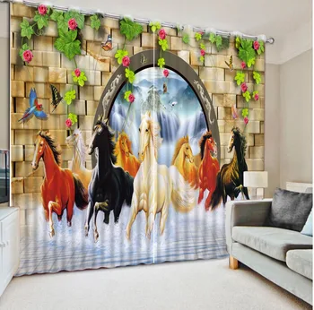 3D Curtains Home Bedroom Decoration Curtain Animal Colored Horse Curtains For Bedroom Blackout Curtain
3D Curtains Home Bedroom Decoration Curtain Animal Colored Horse Curtains For Bedroom Blackout Curtain