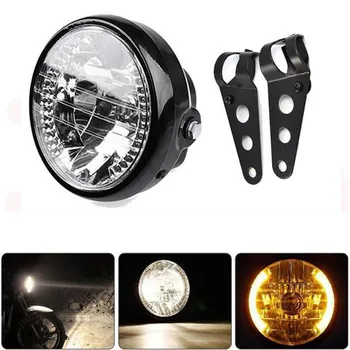 7'' Black Shell Motorcycle White LED Headlight Amber Turn Signal Light Lamp With Mount Bracket
7'' Black Shell Motorcycle White LED Headlight Amber Turn Signal Light Lamp With Mount Bracket