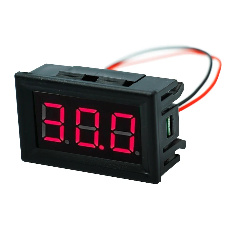 2 wires 0.56 inch DC 3-30V mini Digital voltmeter Gauge Voltage Panel Volt Meter tester Red LED display 40%off
2 wires 0.56 inch DC 3-30V mini Digital voltmeter Gauge Voltage Panel Volt Meter tester Red LED display 40%off