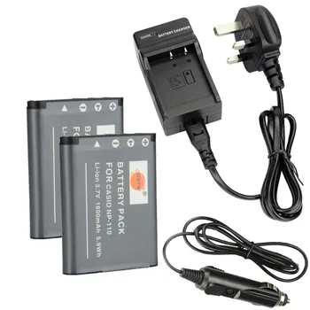 

DSTE 2x NP-110 Battery with Travel and Car Charger for Casio Exilim EX-ZR20 EX-FC200S EX-ZR15 EX-Z2000 EX-Z3000 EX-ZR10 Cameras