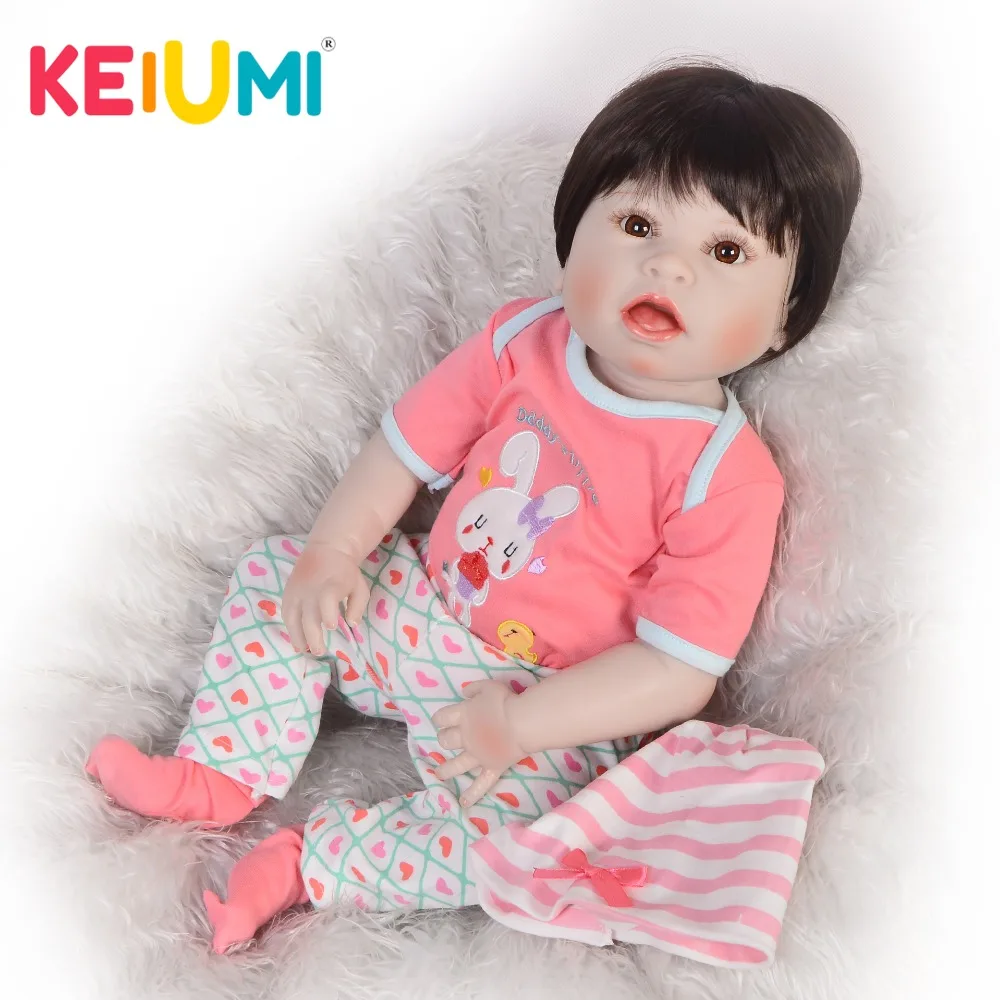 KEIUMI Stylish 23'' 57 cm Full Silicone Vinyl Reborn Baby Girl Doll Lifelike Surprise Face Doll Reborn Toy For kids XMAS Gift
KEIUMI Stylish 23'' 57 cm Full Silicone Vinyl Reborn Baby Girl Doll Lifelike Surprise Face Doll Reborn Toy For kids XMAS Gift