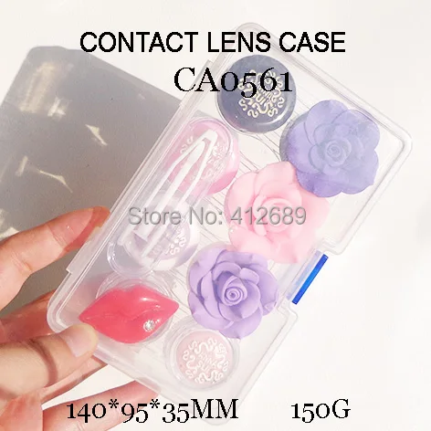 FREE SHIPPING CA0561 4pairs rose flower decoration contact lens box with PP saving box
FREE SHIPPING CA0561 4pairs rose flower decoration contact lens box with PP saving box