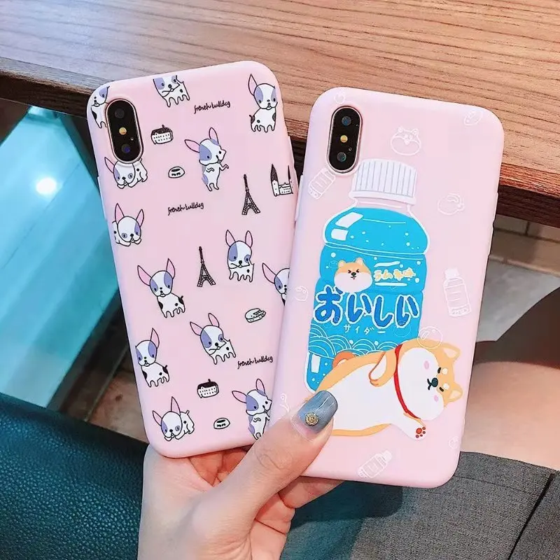 Japanese Korean Cute Dog Phone Case For iphone 7 7plus XS Max XR X Scrub Soft TPU Case For iphone 6 6S 8 Plus Scrub Back Cover
Japanese Korean Cute Dog Phone Case For iphone 7 7plus XS Max XR X Scrub Soft TPU Case For iphone 6 6S 8 Plus Scrub Back Cover