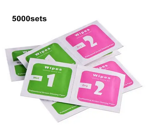 2 in1 Dry-Wet Wipes For Tempered Glass Screen Protectors Alcohol Pad Mobile Screen Cleaning Cloth Dust Absorber 5000sets/lot
2 in1 Dry-Wet Wipes For Tempered Glass Screen Protectors Alcohol Pad Mobile Screen Cleaning Cloth Dust Absorber 5000sets/lot