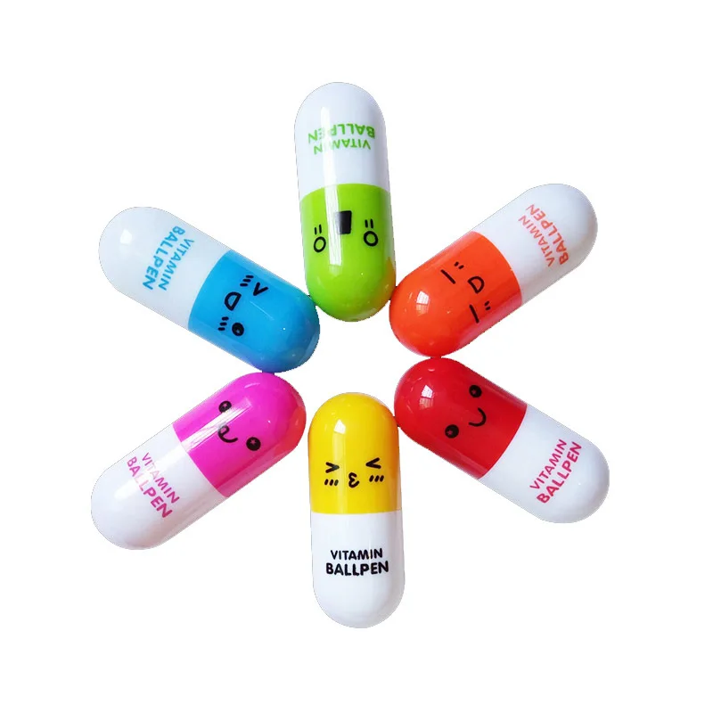 1 Pcs Ball pen creative stationery cartoon expression cute smiling face capsule pill ballpoint pen
1 Pcs Ball pen creative stationery cartoon expression cute smiling face capsule pill ballpoint pen