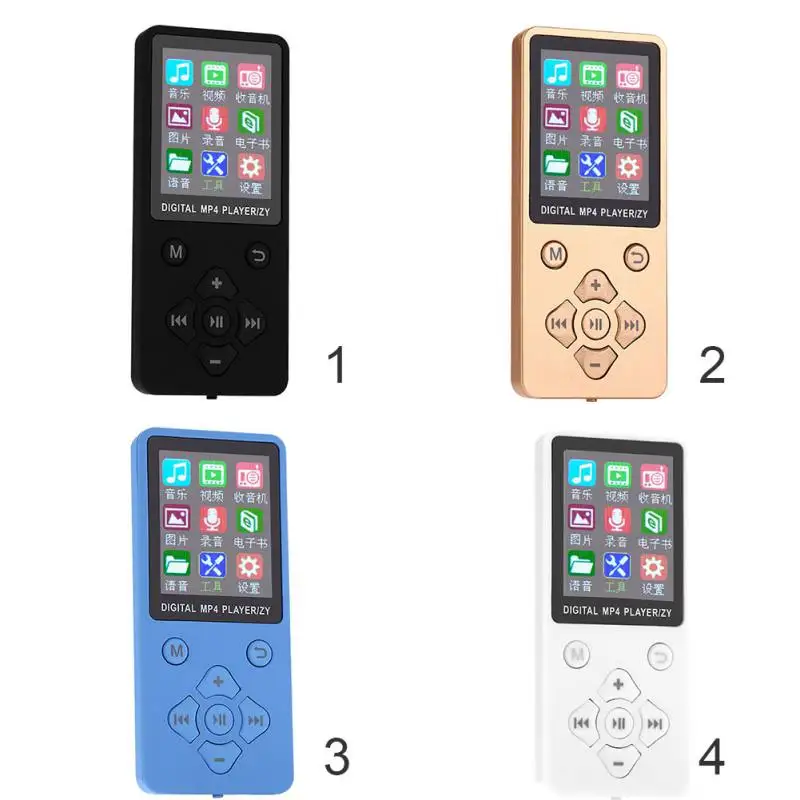 Портативный MP4-плеер 1 8 дюймовый TFT дисплей Walkman диктофон без потерь FM-радио