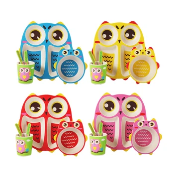5 Pcs/Set Baby Bamboo Fiber Dinnerware Toddler Safety Tableware Set Bowl Cup Spoon Fork Feeding Dishes Kids Utensils owls
5 Pcs/Set Baby Bamboo Fiber Dinnerware Toddler Safety Tableware Set Bowl Cup Spoon Fork Feeding Dishes Kids Utensils owls