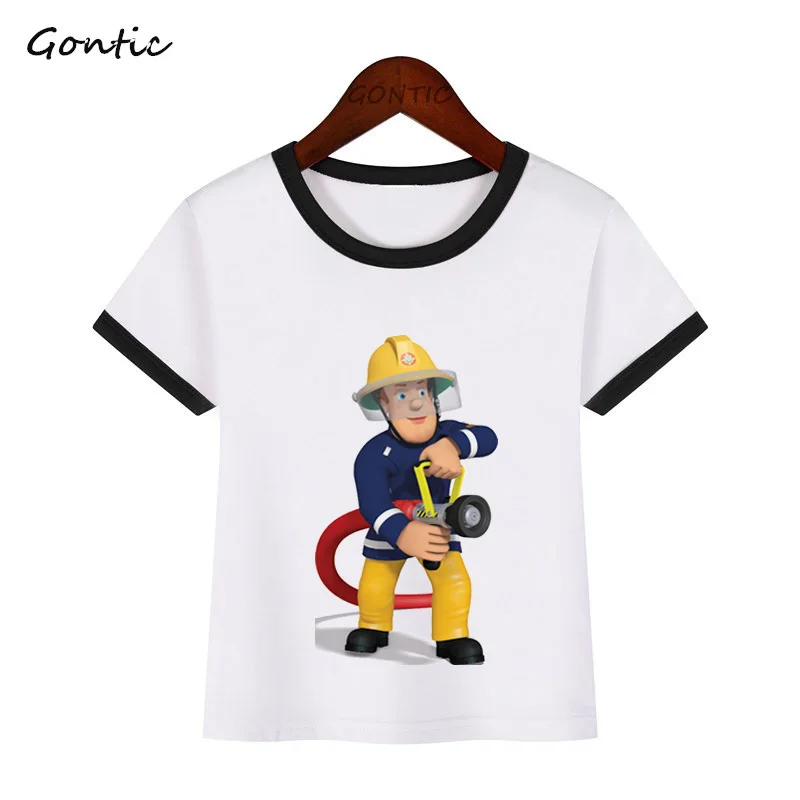 Cartoon Funny Sam Fireman Print boys t shirt For Kids Summer Short Sleeve Baby T-Shirt Firefighter Girls camisetas Tops Clothes
Cartoon Funny Sam Fireman Print boys t shirt For Kids Summer Short Sleeve Baby T-Shirt Firefighter Girls camisetas Tops Clothes