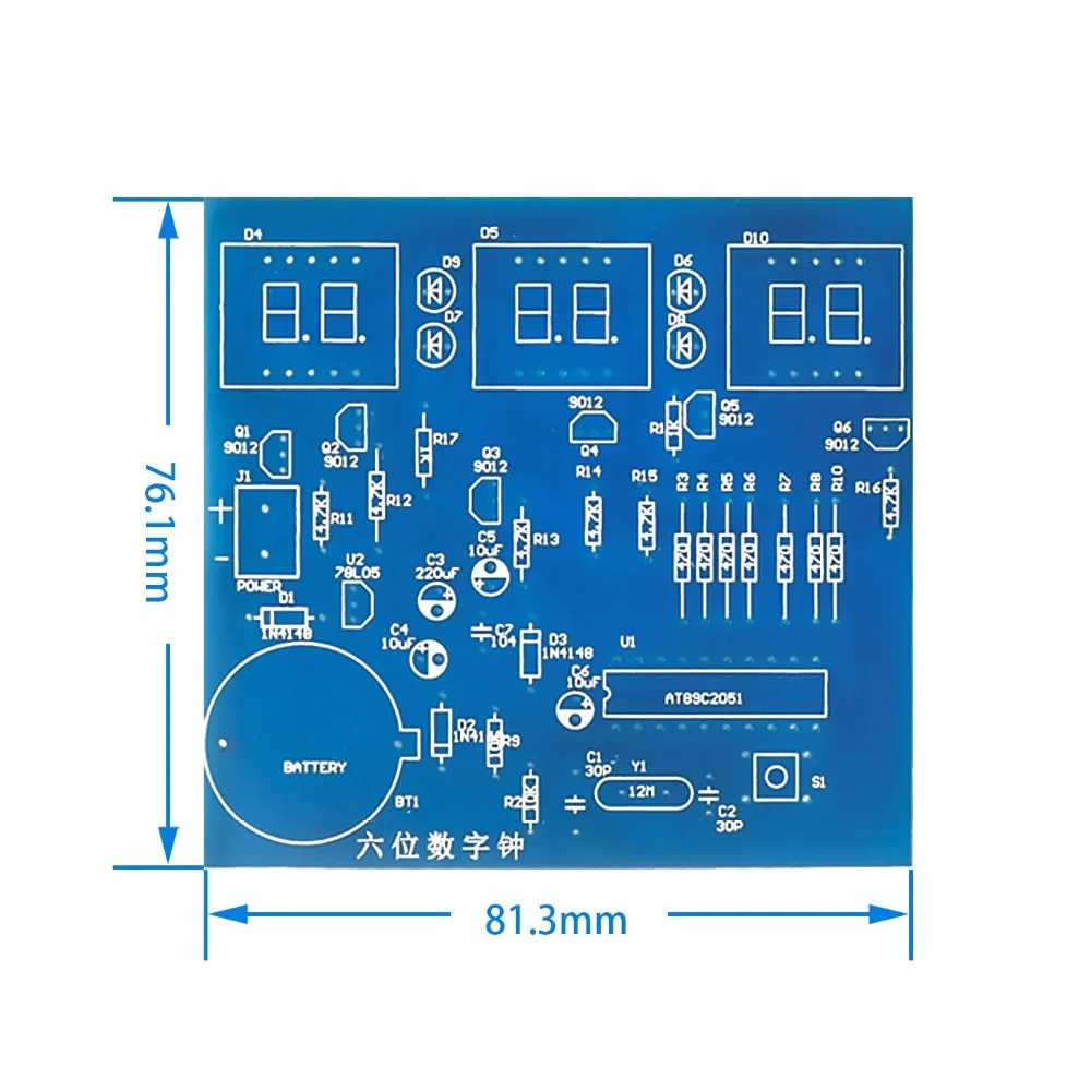 Наборы для творчества AT89C2051 электронные часы цифровая трубка светодиодный