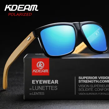 2019 Sunglasses Men Bamboo Legs KDEAM Top Luxury Brand Square Frame Polarized Sunglasses Driving Mirror Sun Glass Male Eyewear
2019 Sunglasses Men Bamboo Legs KDEAM Top Luxury Brand Square Frame Polarized Sunglasses Driving Mirror Sun Glass Male Eyewear